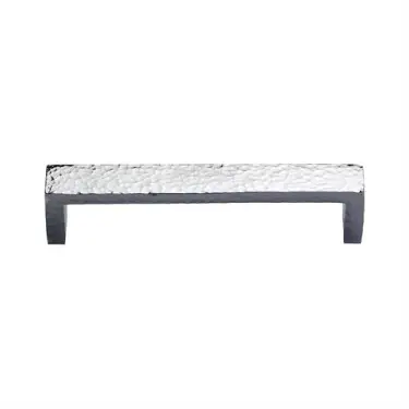 Click Here To Enlarge This Photo Of C4525 101-PC Heritage Brass Cabinet Pull Hammered Wide Metro Design 101mm ctc Polished Chrome Finish