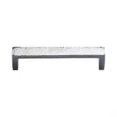 C4525 128-PC Heritage Brass Cabinet Pull Hammered Wide Metro Design 128mm ctc Polished Chrome Finish