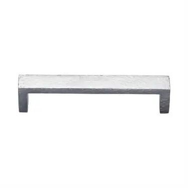 Click Here To Enlarge This Photo Of C4525 160-SC Heritage Brass Cabinet Pull Hammered Wide Metro Design 160mm ctc Satin Chrome Finish