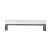 C4525 160-SC Heritage Brass Cabinet Pull Hammered Wide Metro Design 160mm ctc Satin Chrome Finish