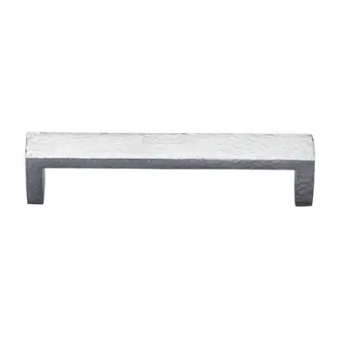 Click Here To Enlarge This Photo Of C4525 192-SC Heritage Brass Cabinet Pull Hammered Wide Metro Design 192mm ctc Satin Chrome Finish