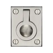 C6337 38-SN Heritage Brass Cabinet Pull Flush Ring Design 38mm Satin Nickel finish