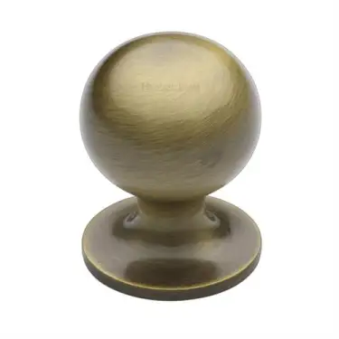 Click Here To Enlarge This Photo Of C8321 32-AT Heritage Brass Cabinet Knob Ball Design 32mm Antique Brass finish