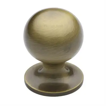 Click Here To Enlarge This Photo Of C8321 38-AT Heritage Brass Cabinet Knob Ball Design 38mm Antique Brass finish