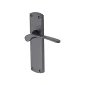 DIP7810-BKMT Heritage Brass Door Handle Lever Latch Diplomat Design Matt Black finish