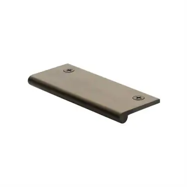 Click Here To Enlarge This Photo Of EP100-38-AT Heritage Brass EP Edge Pull Cabinet Handle 100mm Antique Brass finish