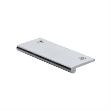 Click Here To Enlarge This Photo Of EP100-38-SC Heritage Brass EP Edge Pull Cabinet Handle 100mm Satin Chrome finish