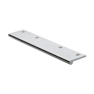 Click Here To Enlarge This Photo Of EP200-38-PC Heritage Brass EP Edge Pull Cabinet Handle 200mm Polished Chrome finish