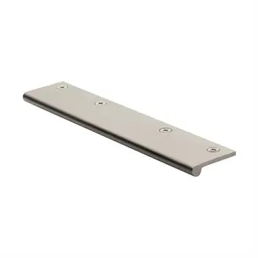 Click Here To Enlarge This Photo Of EP200-38-SN Heritage Brass EP Edge Pull Cabinet Handle 200x68mm Satin Nickel Finish