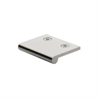 Click Here To Enlarge This Photo Of EP50-38-PNF Heritage Brass EP Edge Pull Cabinet Handle 50mm Polished Nickel finish