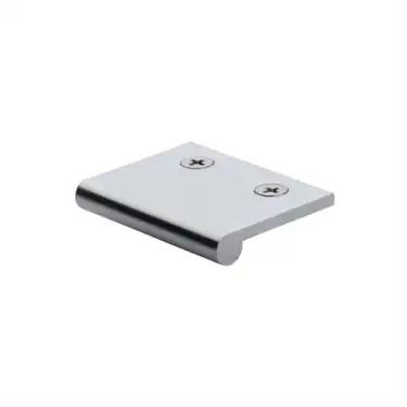 Click Here To Enlarge This Photo Of EP50-38-SC Heritage Brass EP Edge Pull Cabinet Handle 50mm Satin Chrome finish