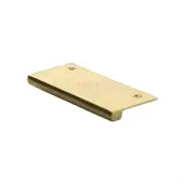 EPT100-38-PB Heritage Brass EPT Edge Pull Cabinet Handle 100mm Polished Brass finish