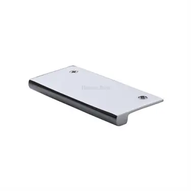 Click Here To Enlarge This Photo Of EPT100-38-PC Heritage Brass EPT Edge Pull Cabinet Handle 100mm Polished Chrome finish