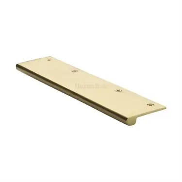 Click Here To Enlarge This Photo Of EPT200-38-PB Heritage Brass EPT Edge Pull Cabinet Handle 200mm Polished Brass finish