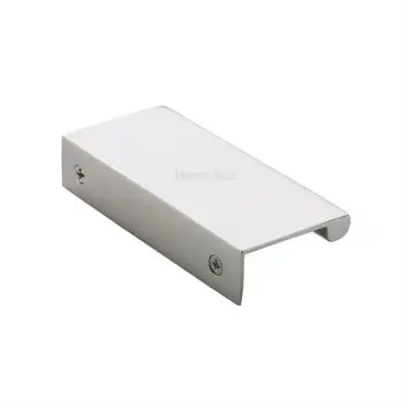 Click Here To Enlarge This Photo Of EPTR100-44-PNF Heritage Brass EPTR Edge Pull Cabinet Handle 100mm Polished Nickel finish