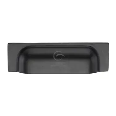 Click Here To Enlarge This Photo Of FB1720 152-178 M.Marcus Matt Black Rustic Iron Cabinet Pull Military Design 152-178mm