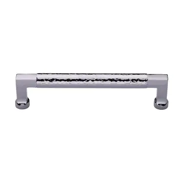 Click Here To Enlarge This Photo Of HAM0312 320-PC Heritage Brass Cabinet Pull Bauhaus Hammered Design 320mm ctc Polished Chrome Finish
