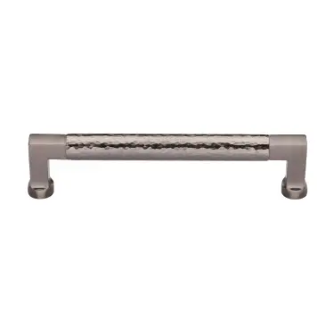 Click Here To Enlarge This Photo Of HAM0312 320-SN Heritage Brass Cabinet Pull Bauhaus Hammered Design 320mm ctc Satin Nickel Finish