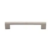 HAM0337 192-SN Heritage Brass Cabinet Pull Metro Hammered Design 192mm ctc Satin Nickel Finish