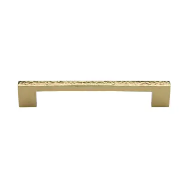 Click Here To Enlarge This Photo Of HAM0337 320-PB Heritage Brass Cabinet Pull Metro Hammered Design 320mm ctc Polished Brass Finish