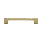 HAM0337 320-PB Heritage Brass Cabinet Pull Metro Hammered Design 320mm ctc Polished Brass Finish