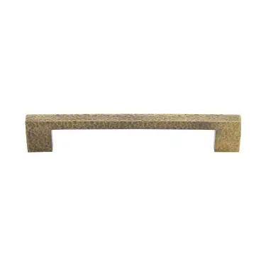 Click Here To Enlarge This Photo Of HAM0337 96-AT Heritage Brass Cabinet Pull Metro Hammered Design 96mm ctc Antique Brass Finish
