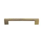 HAM0337 96-AT Heritage Brass Cabinet Pull Metro Hammered Design 96mm ctc Antique Brass Finish
