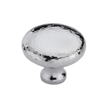 Click Here To Enlarge This Photo Of HAM113 38-PC Heritage Brass Cabinet Knob Victorian Round Hammered Design 38mm Polished Chrome finish