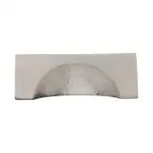 HAM2764-SN Heritage Brass Drawer Cup Pull Hampshire Hammered Design 57mm ctc Satin Nickel Finish