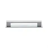PL0337 96-SC Heritage Brass Cabinet Pull Metro Design with Plate 96mm ctc Satin Chrome Finish