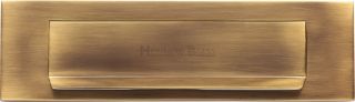 V842-AT Heritage Brass Gravity Letterplate Antique Brass Finish