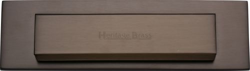 Click Here To Enlarge This Photo Of V842-MB Heritage Brass Gravity Letterplate Matt Bronze Finish