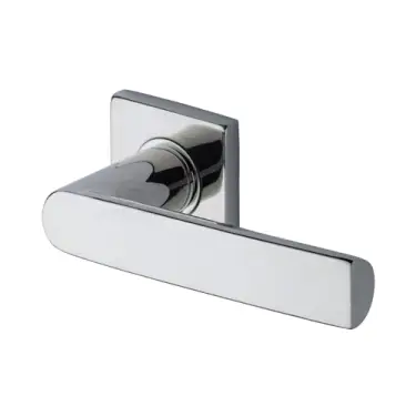 Click Here To Enlarge This Photo Of SS-SQ655-P M.Marcus 'Steel Line' Hemisphere Lever on Square Rose Polished Stainless Steel Finish