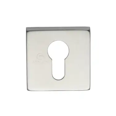 Click Here To Enlarge This Photo Of SS-SQ891-S M.Marcus 'Steel Line' Square Euro Escutcheon Satin Stainless Steel Finish