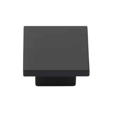Click Here To Enlarge This Photo Of TK1254-032-SBK M.Marcus Classic Square Cabinet Knob Matt Black Silk Touch Finish 32mm