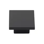 TK1254-032-SBK M.Marcus Classic Square Cabinet Knob Matt Black Silk Touch Finish 32mm