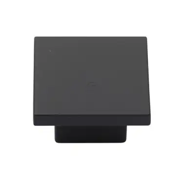 Click Here To Enlarge This Photo Of TK1254-040-SBK M.Marcus Classic Square Cabinet Knob Matt Black Silk Touch Finish 40mm