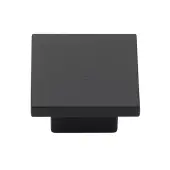 TK1254-040-SBK M.Marcus Classic Square Cabinet Knob Matt Black Silk Touch Finish 40mm
