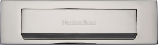 V842-PNF Heritage Brass Gravity Letterplate Polished Nickel Finish