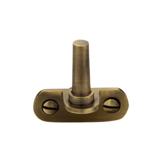 V1002-AT Heritage Brass Cranked Casement Stay Pin Antique Brass finish