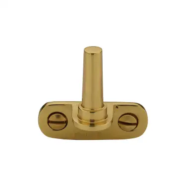 Click Here To Enlarge This Photo Of V1002-PB Heritage Brass Cranked Casement Stay Pin Polished Brass finish