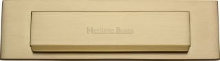 V842-SB Heritage Brass Gravity Letterplate Satin Brass Finish