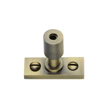 Click Here To Enlarge This Photo Of V1007-AT Heritage Brass Casement Stay Locking Pin Antique Brass