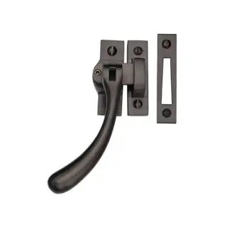 V1008L MP/HP-MB Heritage Brass Lockable Casement Window Fastener Ball Design  Matt Bronze Finish