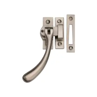 V1008L MP/HP-SN Heritage Brass Lockable Casement Window Fastener Ball Design  Satin Nickel Finish