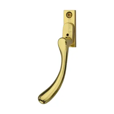 Click Here To Enlarge This Photo Of V1009L-LH-PB Heritage Brass Left-Handed Espagnolette Handle Ball Design Polished Brass finish