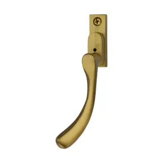 V1009L-LH-SB Heritage Brass Left-Handed Espagnolette Handle Ball Design Satin Brass finish