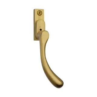 V1009L-RH-SB Heritage Brass Right-Handed Espagnolette Handle Ball Design Satin Brass finish