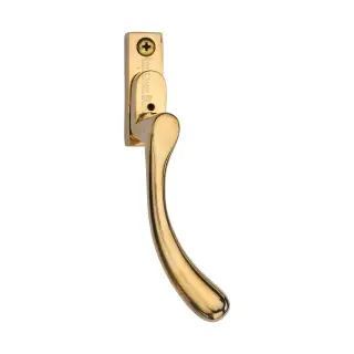 V1009L-RH-ULB Heritage Brass Right-Handed Espagnolette Handle Ball Design Unlacquered Brass finish