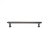 V4411 128-SN Heritage Brass Cabinet Pull Step Design with 16mm Rose 128mm ctc Satin Nickel finish